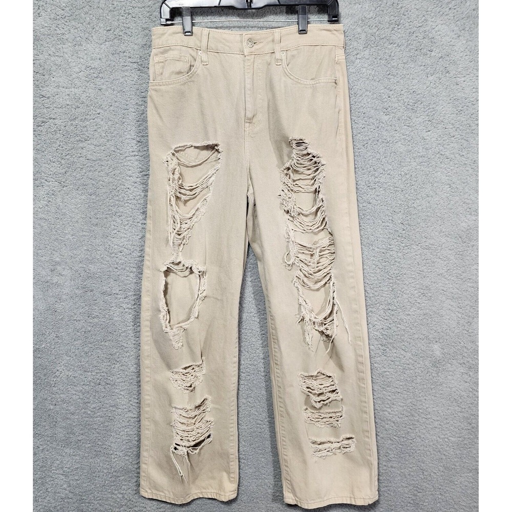 Forever 21 Juniors 90's Fit High Rise Super Distressed Skater Jeans Size‎ 28